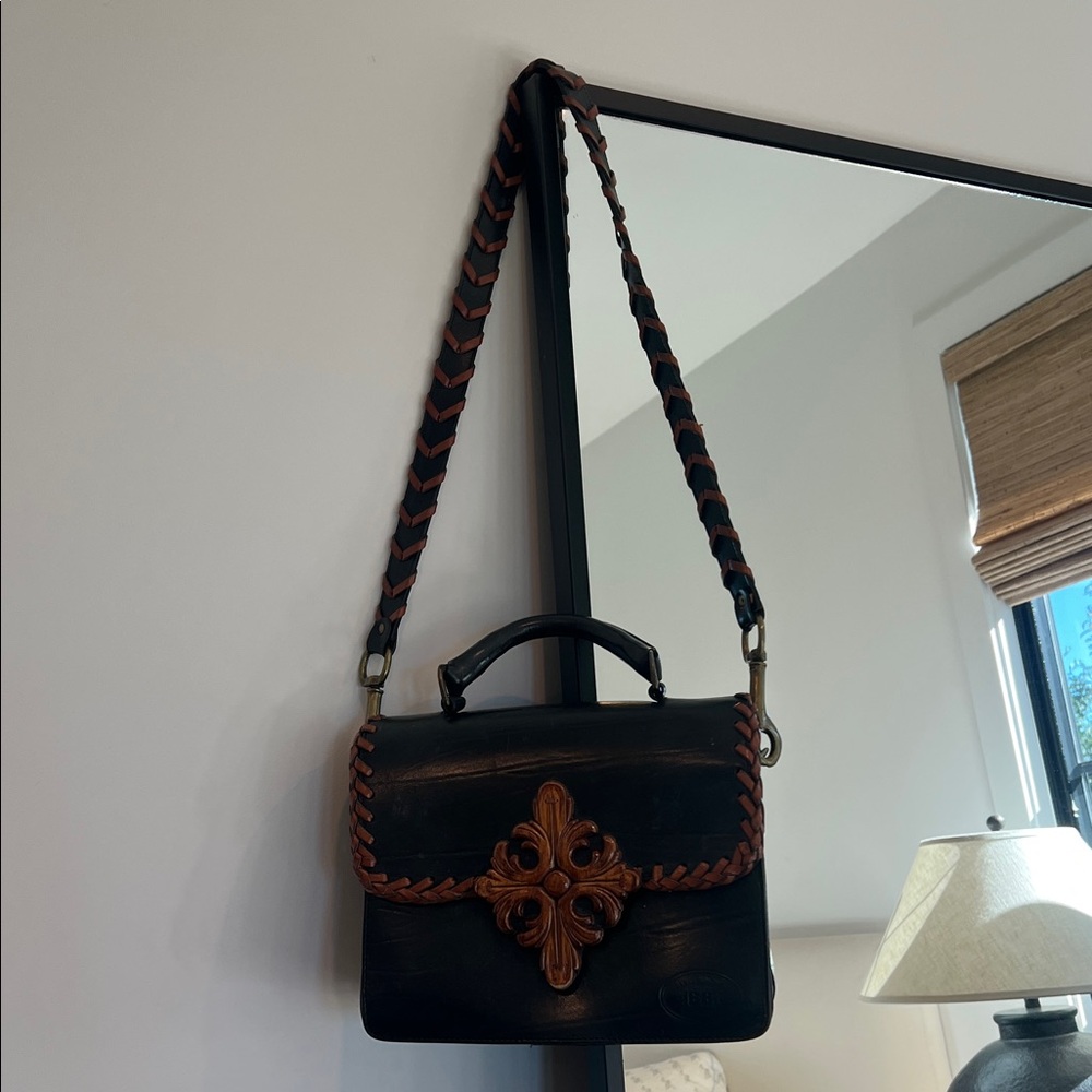 Berle Brown Mexican inspired handbag